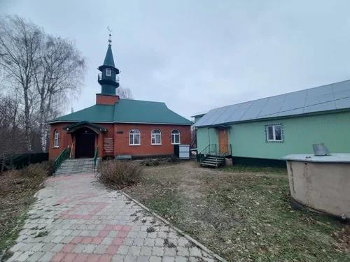 Архитектурная подсветка новой мечети в деревне Асан-Елга Кукморского района Республики Татарстан